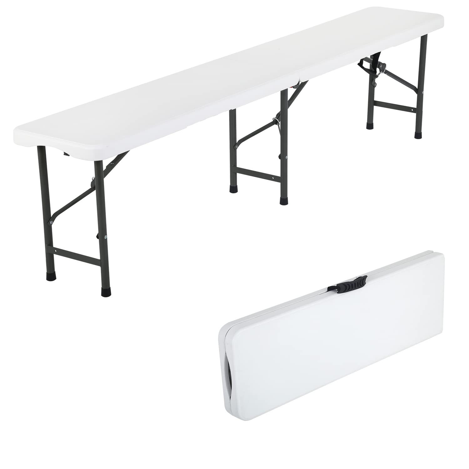 Amazon.com: Dkelincs 6 ft Folding Bench, Portable Plastic Outdoor